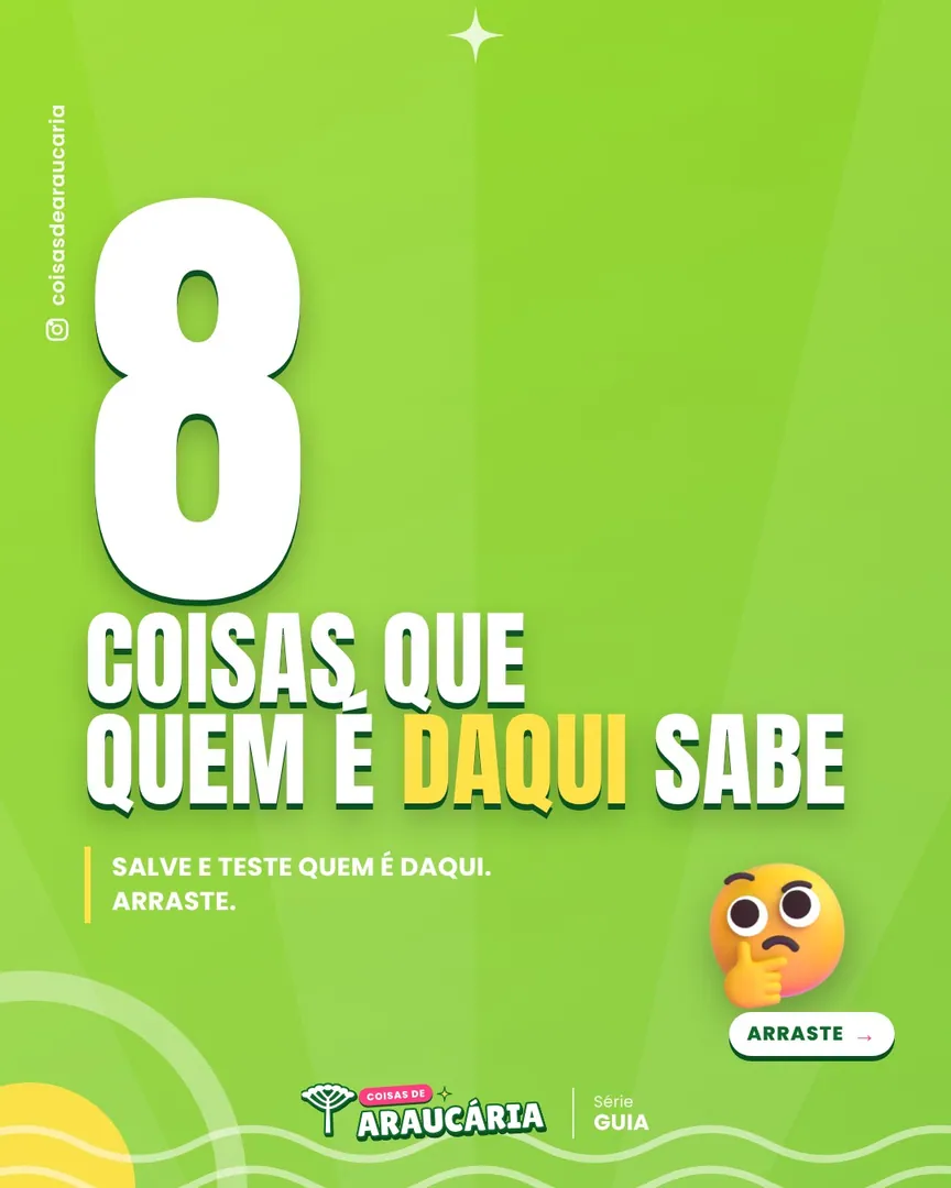 8 coisas que todo araucariense devia saber sobre a própria cidade.
