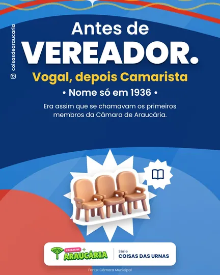 Antes de vereador, o nome era outro.